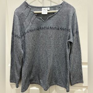 Parsley & Sage Charcoal Knit Top PL